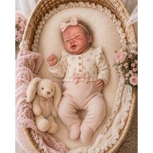 Elisa Marx Elwyn Reborn Baby Doll Realistic Hand Painted Weighted Cloth Body 22"